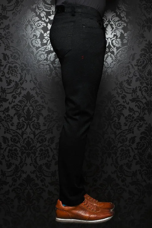 Men's Pants with SuspendersAU NOIR | Ultra Stretch Pants | Winchester Black