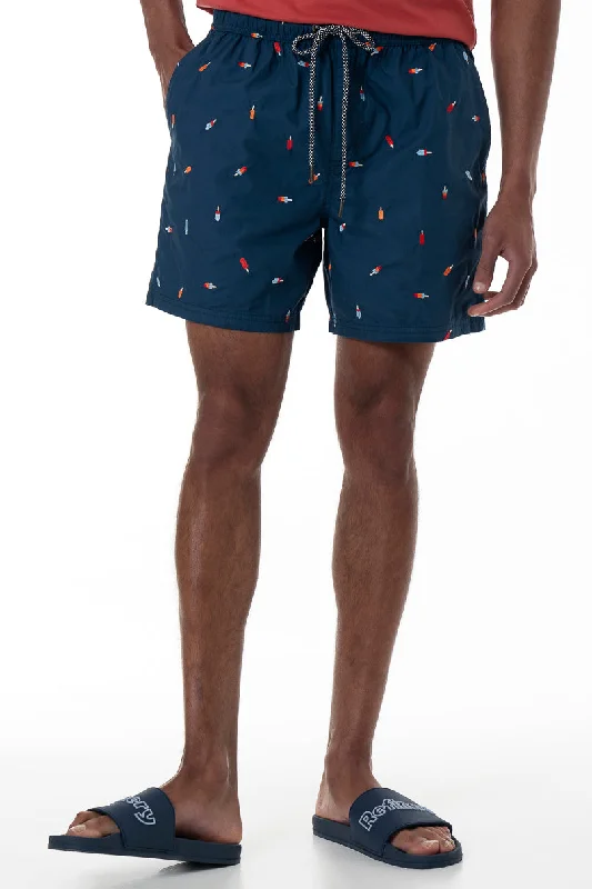 Men's Pants with Zippered PocketsPool Shorts _ 153925 _ Airforce