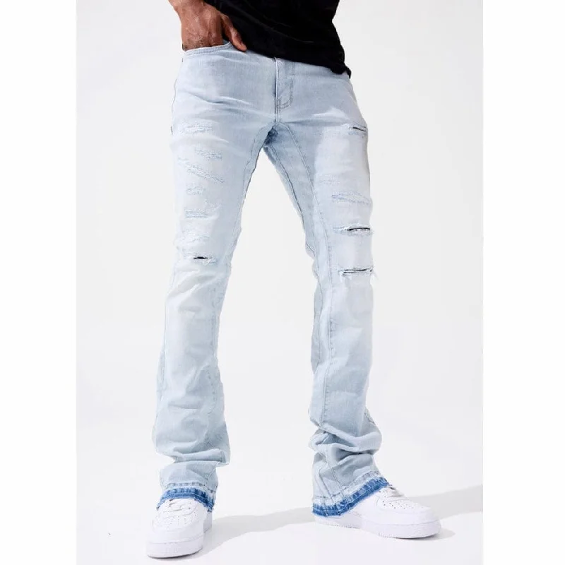 Men's Pants with Wrinkle-Resistant FabricJordan Craig Theo Stacked Lansing Denim Jean (Iced White) JRF1097 Men's Pants with Wrinkle-Resistant FabricJordan Craig Theo Stacked Lansing Denim Jean (Iced White) JRF1097