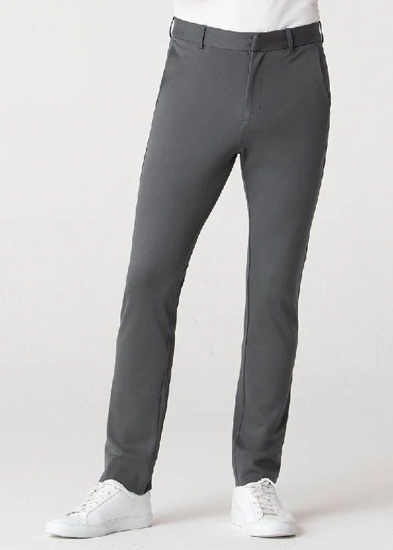 Men's Pants with Zippered PocketsPonte Trouser | Grey