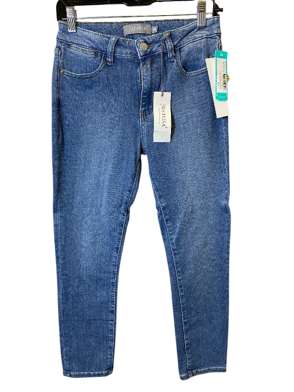 Leather Patch Men's JeansJeans Skinny By Cmc In Blue, Size: 6