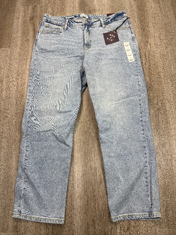 Best Fitting Men's JeansJeans Straight By Ava & Viv In Blue Denim, Size: 18