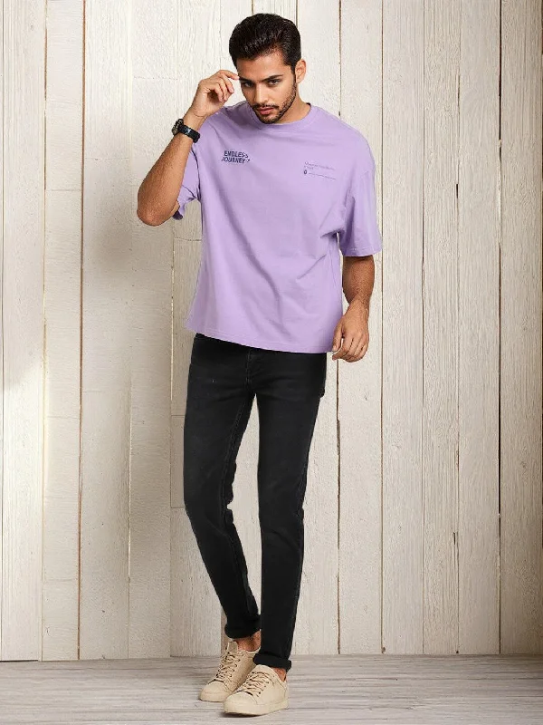 Men's Shirts with Striped PatternsMen Graphic Oversized Crew Neck T-Shirt
