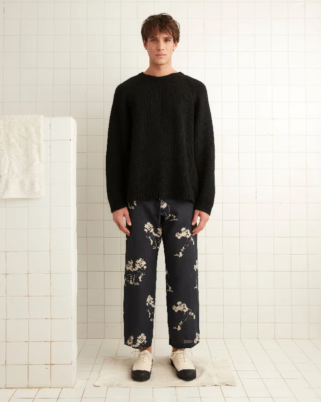Men's Straight-Leg Jeans for a Classic FitFootball Silhouette Pajama Pants - Black/Cream