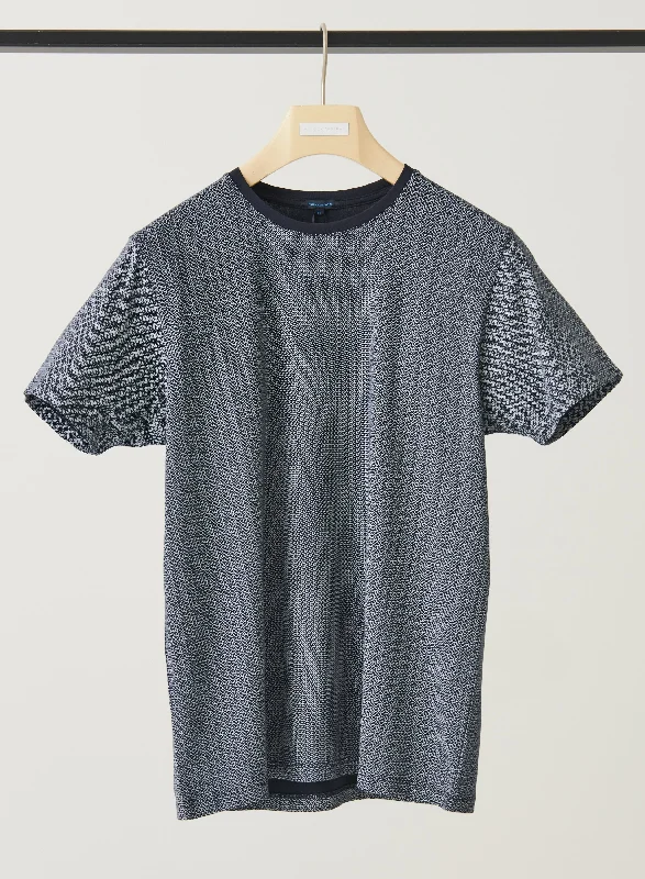 Striped Men's TopsGEO RECTANGLE ALL OVER PRINT CREW TEE
