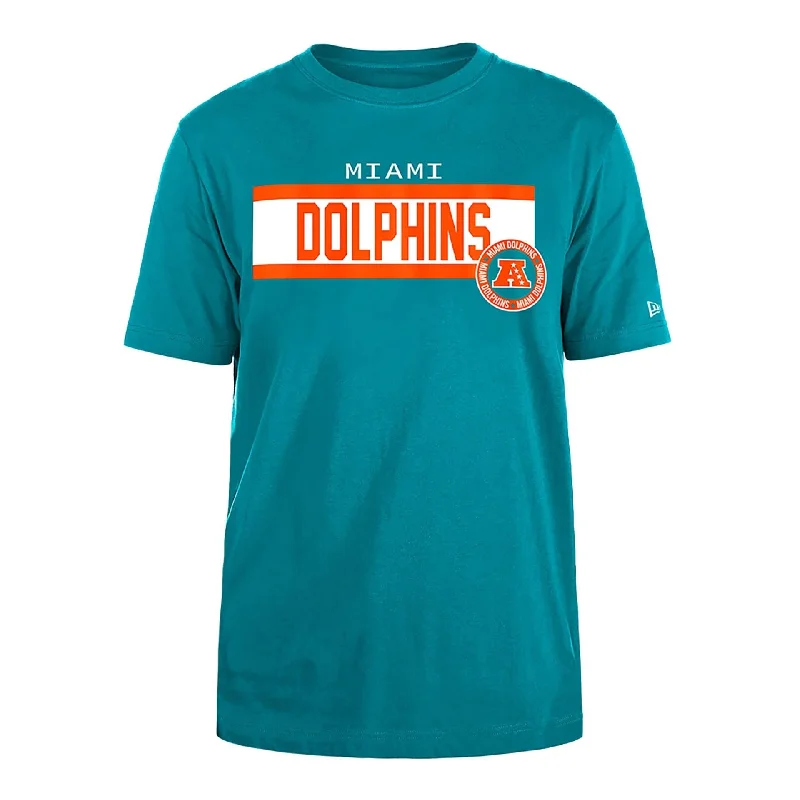 Men's Shirts with Tab CollarsMiami Dolphins NFL 3rd Down Turquoise T-Shirt