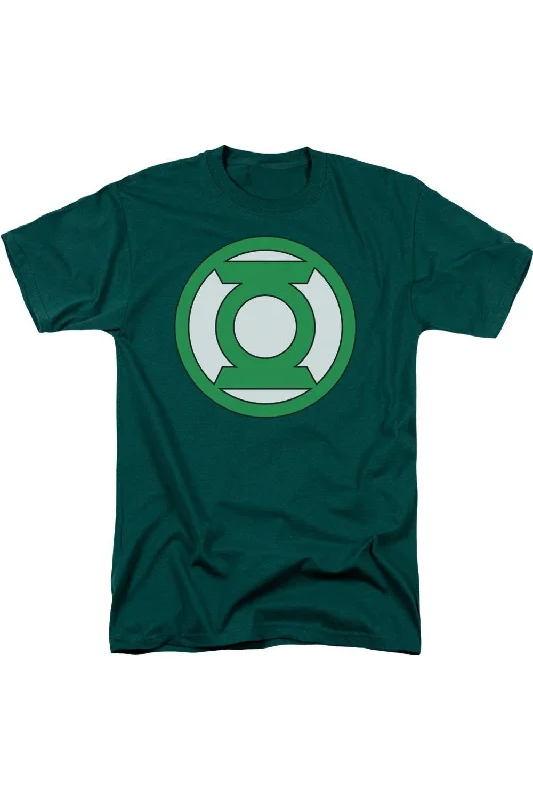 Men's Shirts with Snap ButtonsGreen Lantern Lantern Logo Short Sleeve Adult Tee / T-Shirt