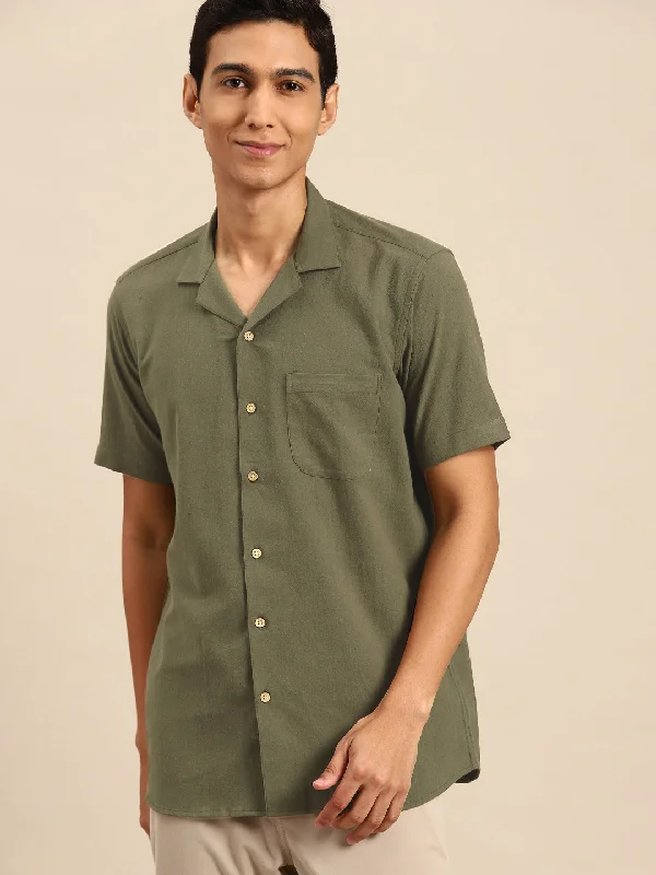 Men's Golf Shirts for On-Course StyleDENNISON Men Smart Opaque Casual Shirt