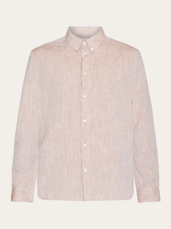Men's Solid-Colored Shirts for VersatilityCustom fit linen shirt - Chocolate Malt