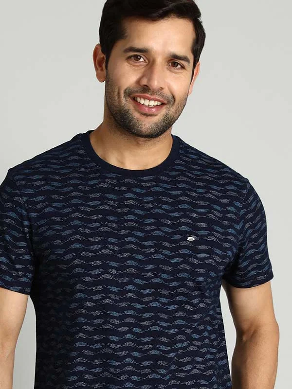 Men's Shirts with Roll-Up SleevesMen Printed Crew Neck T-Shirt