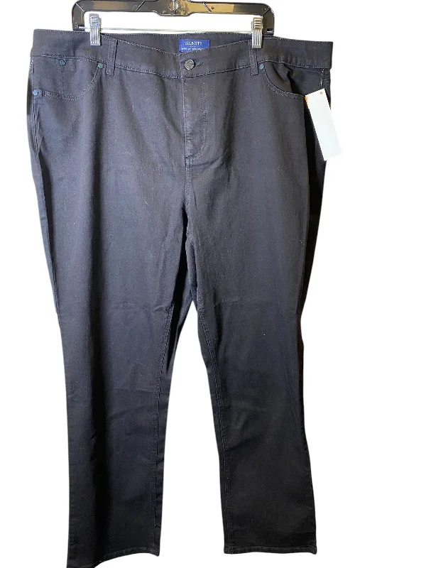 Men's Straight-Leg JeansJeans Straight By Talbots In Black, Size: 20