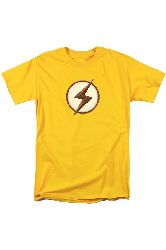 Men's Shirts with Floral PrintsFlash Kid Flash Logo Short Sleeve Adult Tee / T-Shirt