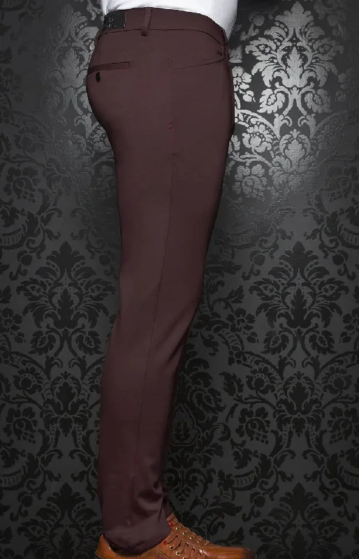 Men's Unique and Designer Bottom Wear for a Statement LookAU NOIR | Ultra Stretch Pants | Magnum Wine