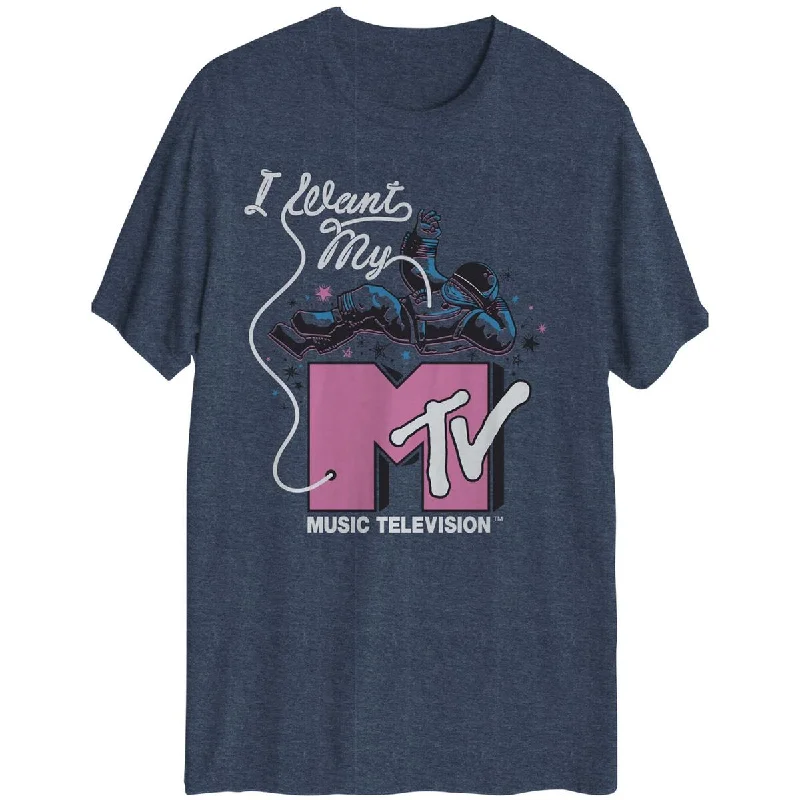 Men's Shirts for Outdoor ActivitiesI Want My MTV Mens Graphic Cotton Graphic T-Shirt