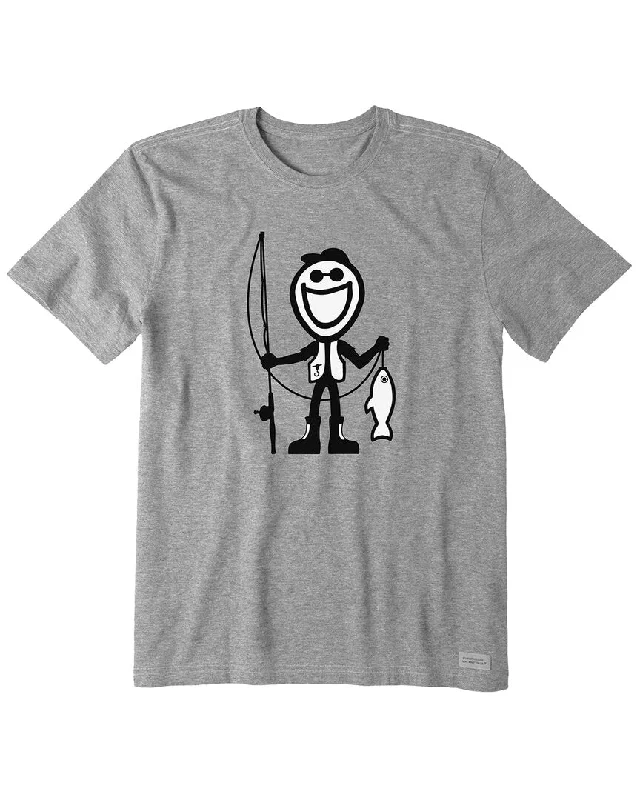 Men's Three-Quarter Sleeved TopsLife is Good Crusher T-Shirt