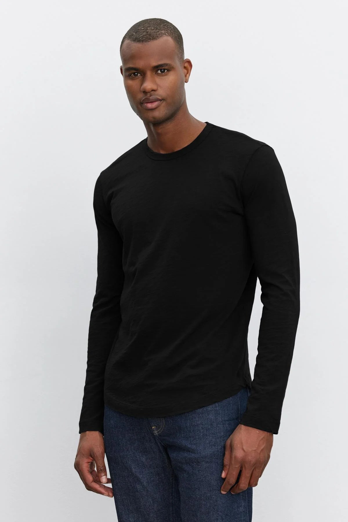 Men's Shirts with Short PlacketsKAI CLASSICS SLUB CREW LONG SLEEVE TEE