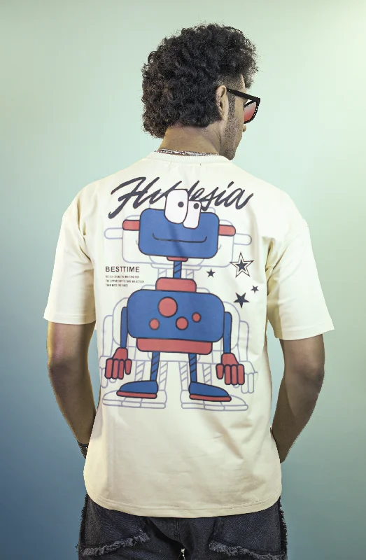 Stylish Men's HenleysMecha Drop Tee - Cream