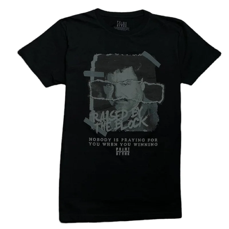 Lightweight Men's Linen ShirtsMen's El Chapo Torn T-Shirt In Black