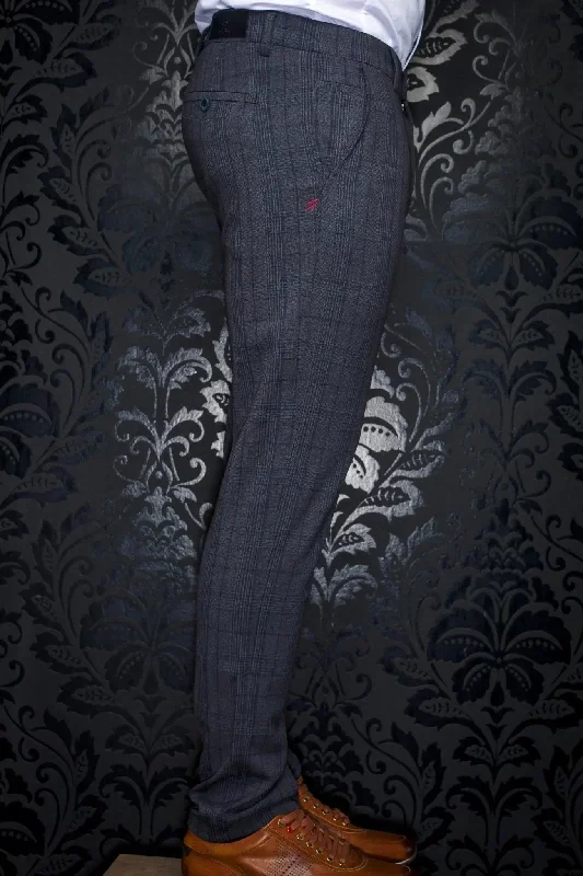 Men's Pants with Button-Down PocketsAU NOIR | Ultra Stretch Pants | Beretta Belmondo Grey/Navy