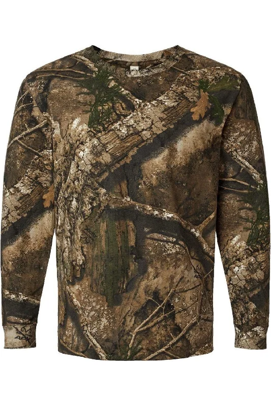 Men's Shirts with Geometric PatternsCode Five Realtree Camo Long Sleeve T-Shirt