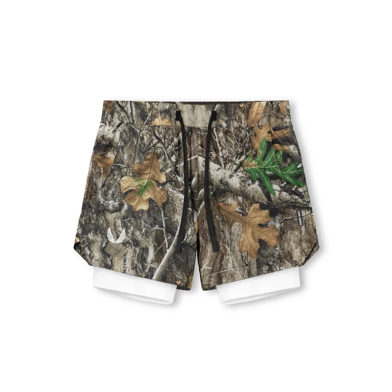 Men's Work Pants for Durability and Comfort0865. Tetra-Lite® 5" Liner Short - Realtree® Camo / White / White "Wings"