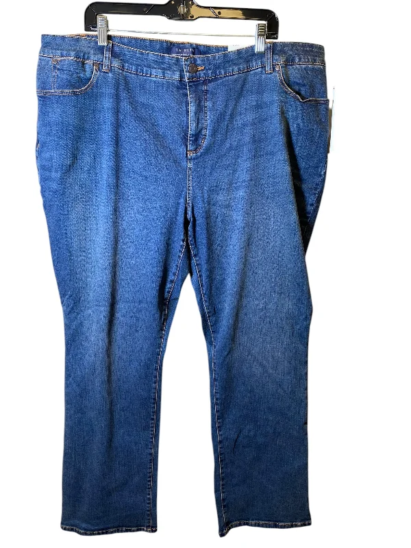 Men's Tapered JeansJeans Boot Cut By Talbots In Blue Denim, Size: 20