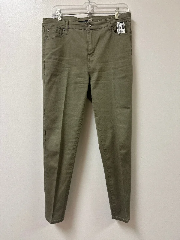 Men's Jeans with Fashionable RipsJeans Skinny By Clothes Mentor In Green, Size: 12