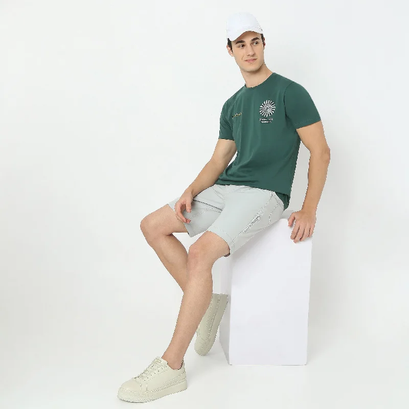 Men's Shirts with Moisture-Wicking FabricGraphic Crew Neck Modern Home T-Shirt