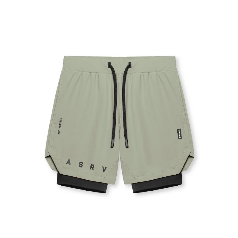 Men's Casual Pants for Everyday Wear0866. Tetra-Lite® 7" Liner Short - Sage  "ASRV"/Black