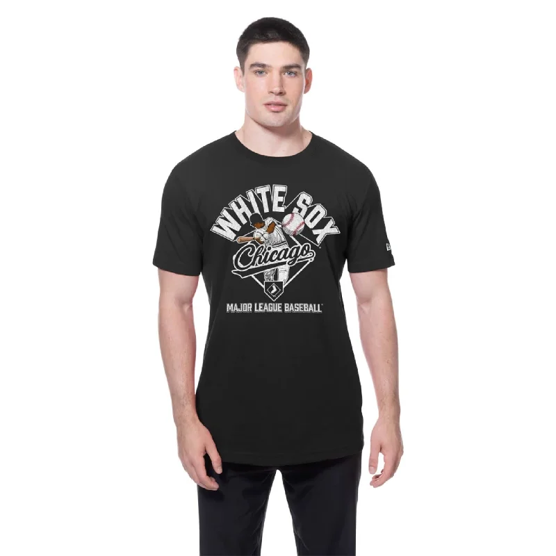 Men's Shirts with Roll-Up SleevesChicago White Sox MLB Batting Practice Black T-Shirt