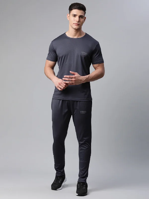 Mack Jonney Dryfit Solid Grey Tracksuit for Men