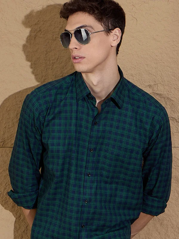Men's Button-Down Collar Shirts for Staying PolishedMen's Tartan Checks Cotton Casual Shirt Men's Button-Down Collar Shirts for Staying PolishedMen's Tartan Checks Cotton Casual Shirt