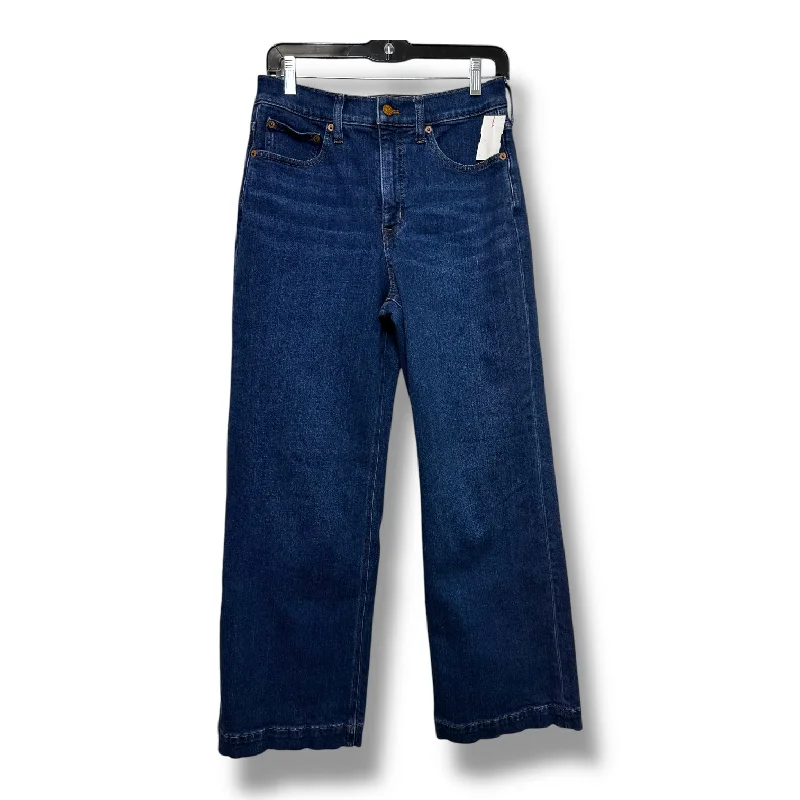 Leather Patch Men's JeansJeans CLASSIC WIDE LEG By J. Crew In Blue Denim, Size: 4