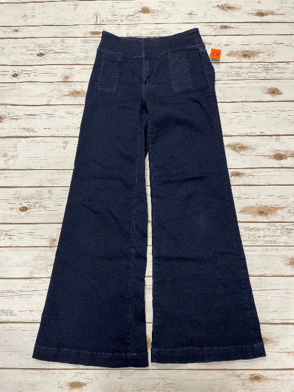 Dark Indigo Men's JeansJeans Wide Leg By Kut In Blue Denim, Size: 4