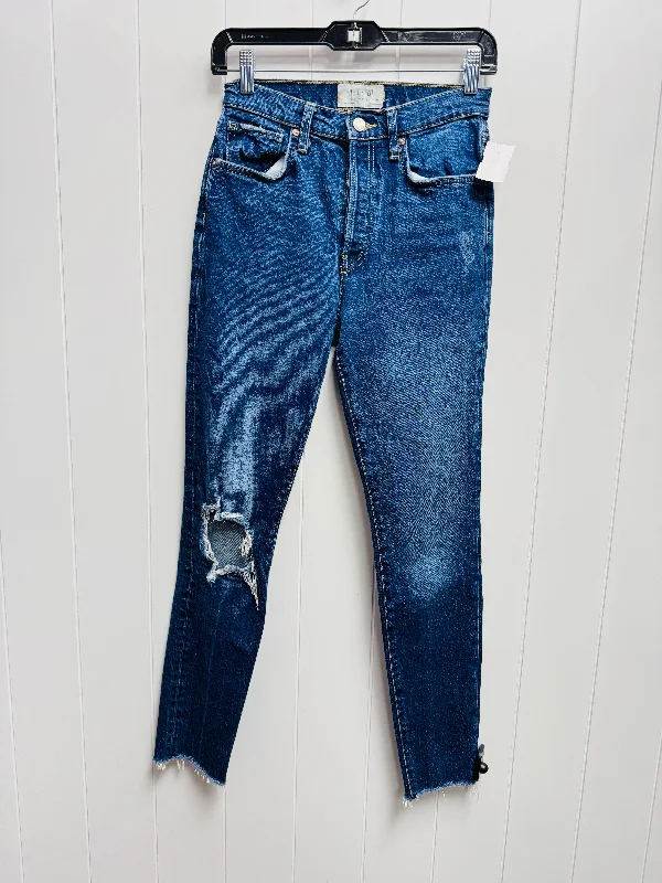 Mid-Waisted Men's JeansJeans Straight By Free People In Blue Denim, Size: 4