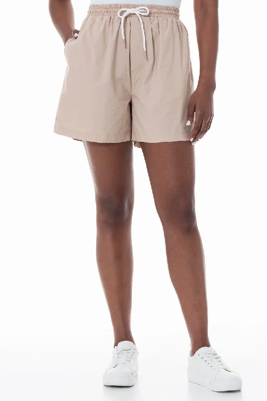 Men's Pants with Adjustable CuffsPull On Shorts _ 151989 _ Stone