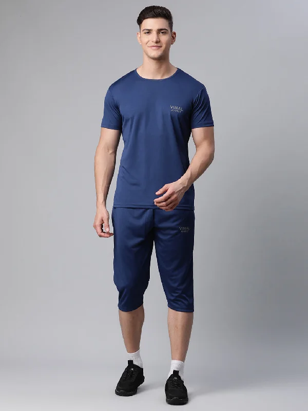 Mack Jonney Dryfit Solid Blue Tracksuit for Men