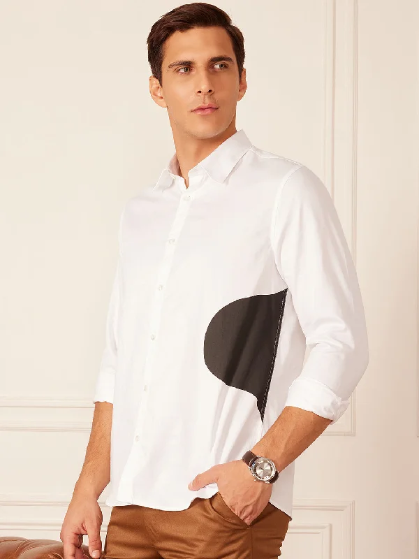 Men's Pattern Mixing Shirts for Creative StyleDENNISON Men Smart Abstract Printed Party Shirt Men's Pattern Mixing Shirts for Creative StyleDENNISON Men Smart Abstract Printed Party Shirt