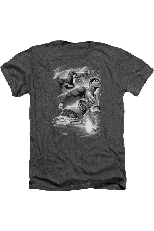 Men's Shirts with Plaid PatternsJustice League of America Atmospheric Adult Heather Tee / T-Shirt