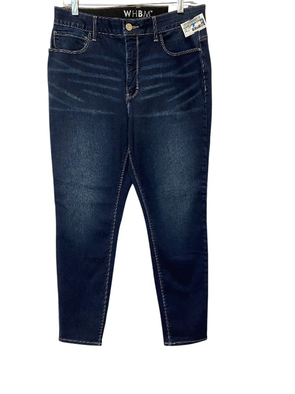 Fashionable Men's JeansJeans Skinny By White House Black Market In Blue Denim, Size: 12p