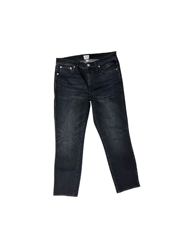 Elegant Straight-Leg Men's JeansJeans Straight By J. Crew In Black Denim, Size: 10