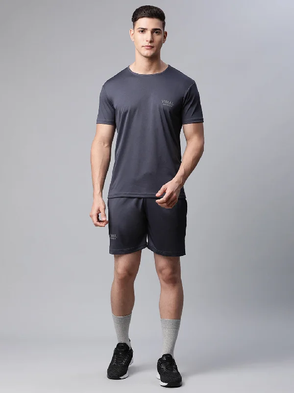 Mack Jonney Dryfit Solid Grey Tracksuit for Men