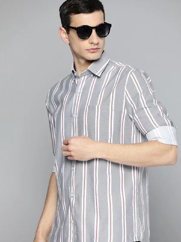 Men's Bold-Color Shirts for a Statement PieceSmart Striped Regular Fit Casual Shirt Men's Bold-Color Shirts for a Statement PieceSmart Striped Regular Fit Casual Shirt