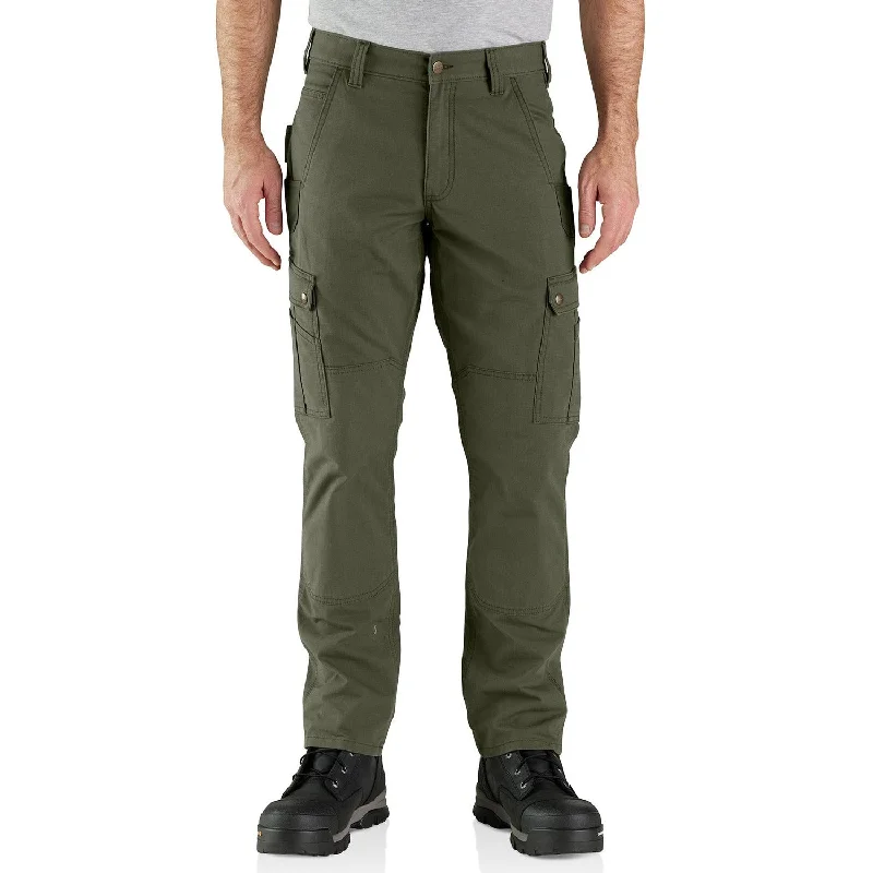 Men's Pants with Flap PocketsCarhartt Men's Rugged Flex® Ripstop Cargo Work Pant_Basil