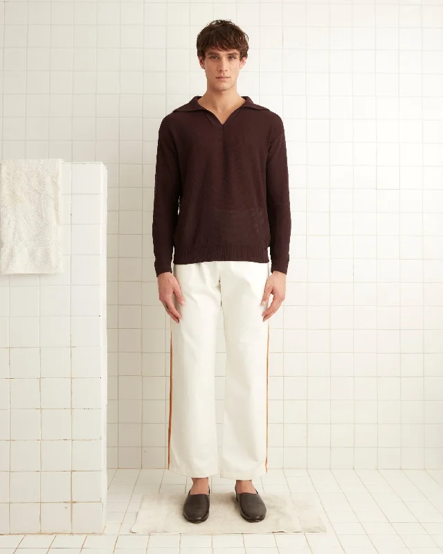 Men's Patterned Pants with ChecksBaseball Pajama Pants - White
