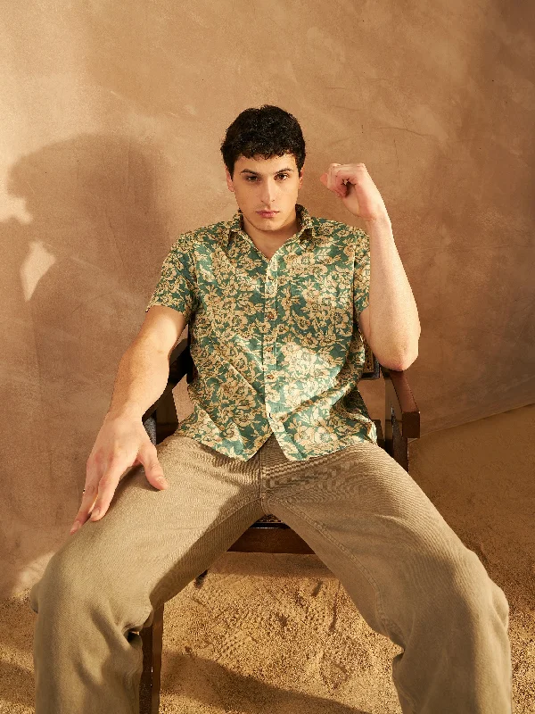Men's Casual Friday Shirts for Relaxed Office DaysMen's Block Printed Lightweight Thin Cotton Shirt Men's Casual Friday Shirts for Relaxed Office DaysMen's Block Printed Lightweight Thin Cotton Shirt
