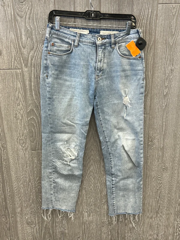 Designer Skinny Men's JeansJeans Straight By Pilcro In Blue Denim, Size: 4