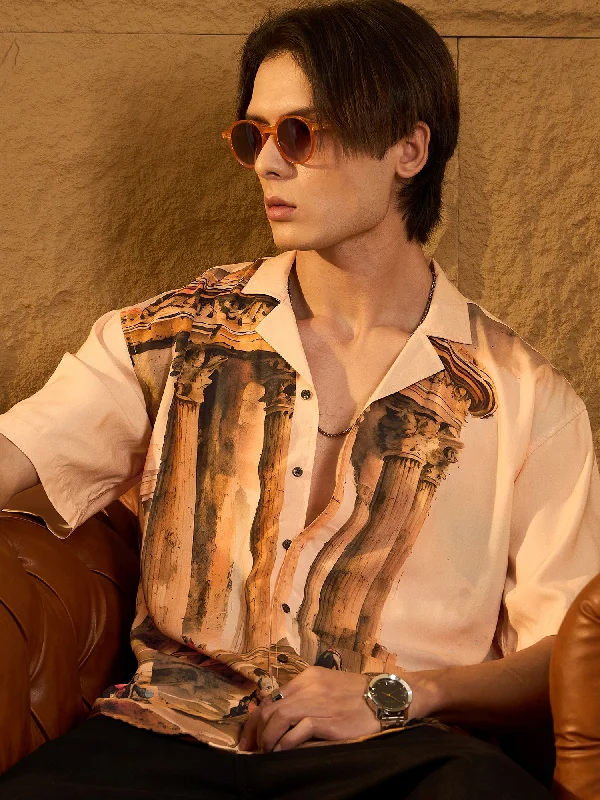 Men's Patterned Casual Shirts for Relaxed StylingDigital Printed Drop Shoulder Oversized Casual Shirt Men's Patterned Casual Shirts for Relaxed StylingDigital Printed Drop Shoulder Oversized Casual Shirt