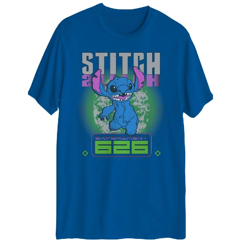 Men's Shirts with Antimicrobial TreatmentStitch 626 Mens Graphic Cotton Graphic T-Shirt