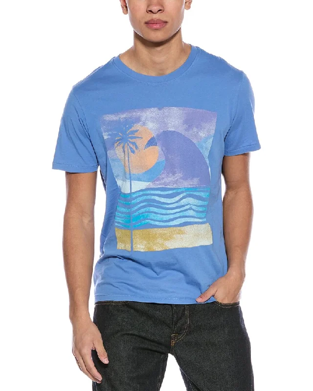 Men's Flowy Shirts for a Relaxed LookSol Angeles Lakeside Sunset T-Shirt